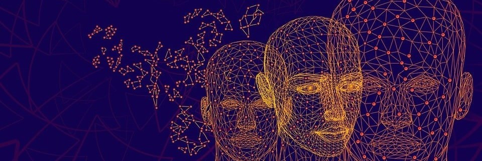 Abstract representation of the human mind and subconscious layers