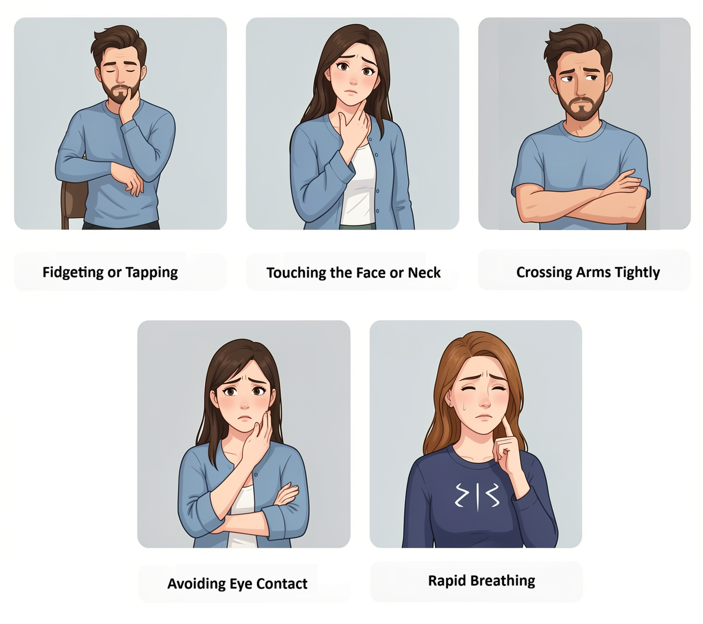 Signs of Nervousness or Discomfort
