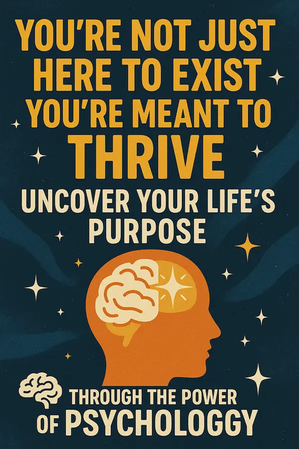Illustration representing discovering life purpose through psychology and self-awareness