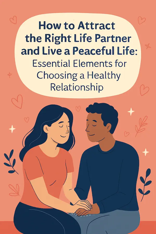 How to Attract the Right Life Partner? : Essential Elements for Choosing a Healthy Relationship