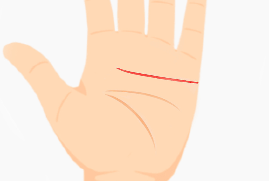 Heart line in palmistry showing emotional characteristics and relationship tendencies