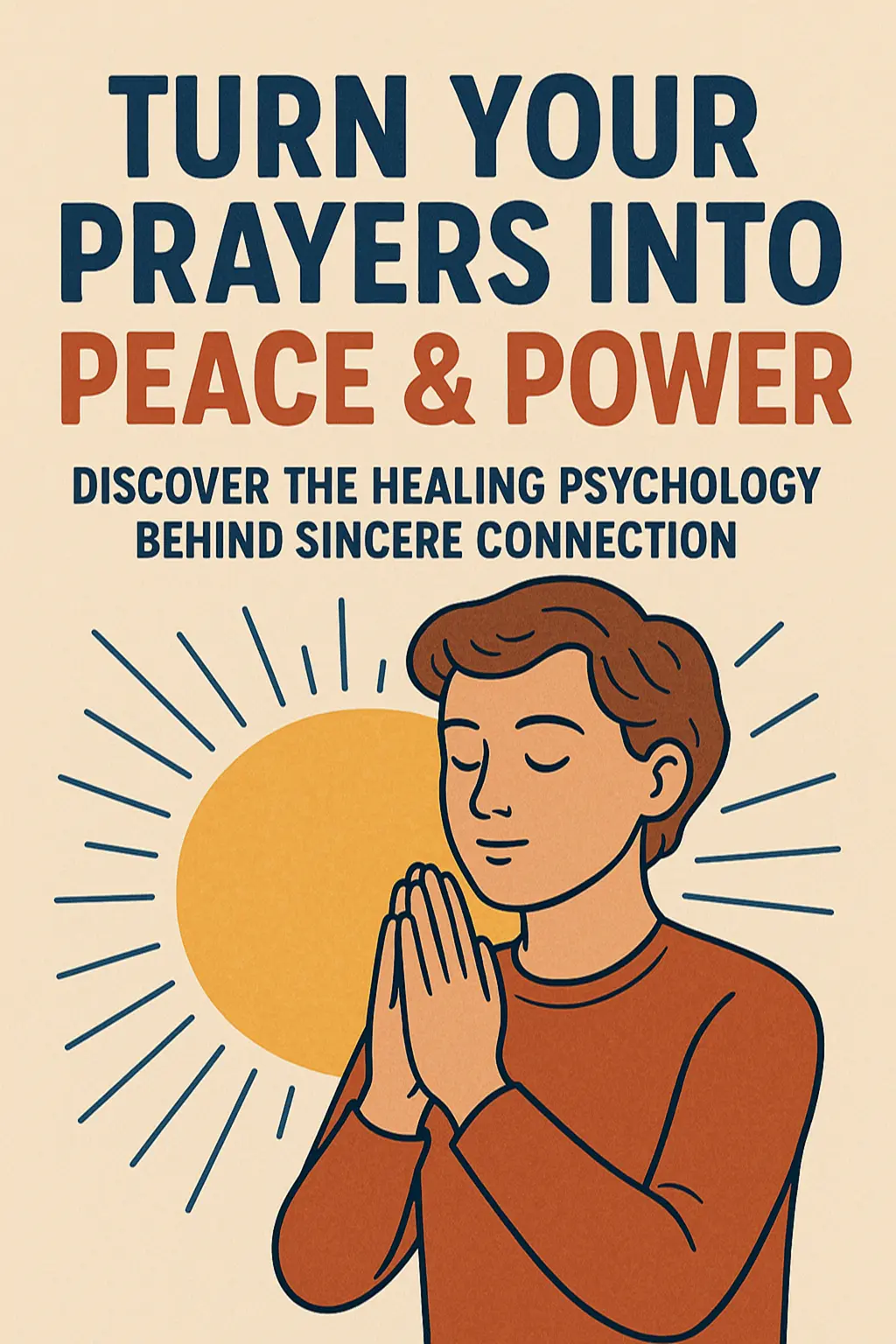 A peaceful prayer moment symbolizing connection with the divine