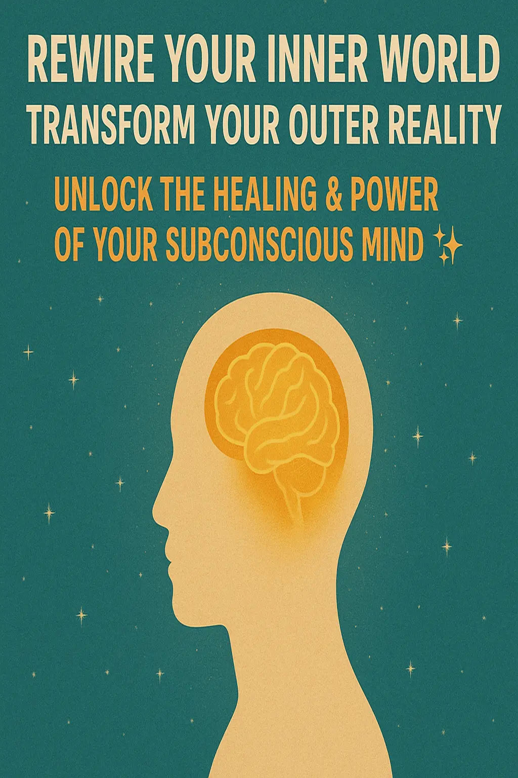 Illustration of the subconscious mind and conscious mind interaction